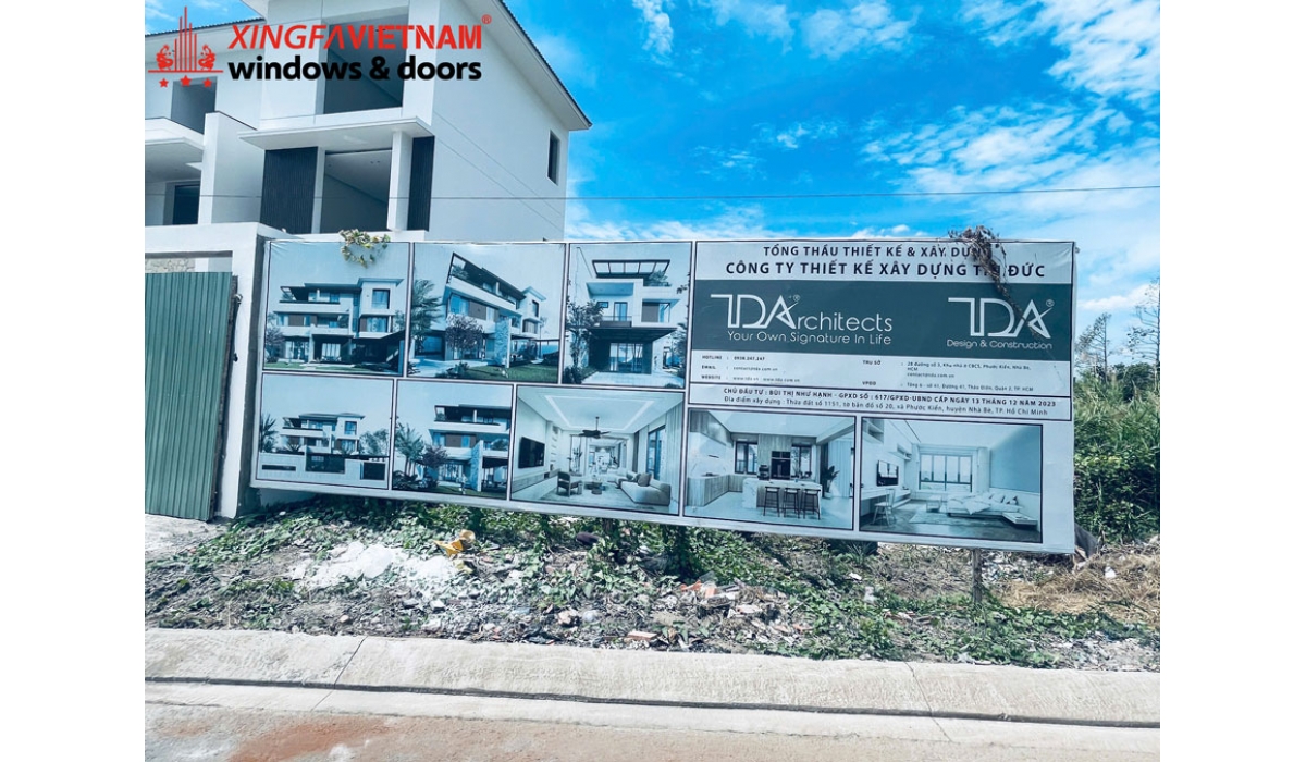 Cập nhật tiến độ thi công lắp đặt cửa nhôm Xingfa cho anh Thịnh tại Nhà Bè, TP.HCM